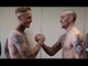 SHOWING RESPECT! - LEE MARKHAM v JOE MULLENDER (II) - OFFICIAL WEIGH-IN (FROM BRENTWOOD, ESSEX)