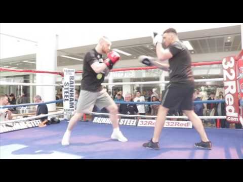 WOW! -EXCITING LEWIS CROCKER DEMONSTRATES POWER IN BOTH HANDS @ PUBLIC WORKOUTS / BATTLE OF BELFAST