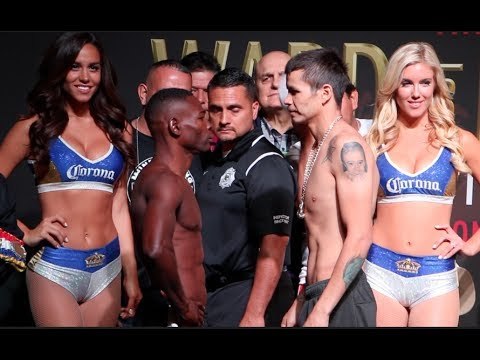 GUILLERMO RIGONDEAUX v MOISES FLORES - *OFFICIAL WEIGH IN VIDEO* MANDALAY BAY / WARD v KOVALEV 2
