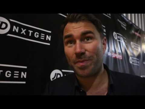 EDDIE HEARN ON LOU DiBELLA BEEF, WILDER v WHYTE, JOSHUA v FURY & JOSH KELLY, FOWLER, JONAS DEBUT