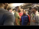 BEEF! - LAWRENCE OKOLIE & ISAAC CHAMBERLAIN CLASH @ WORKOUT - AS EDDIE HEARN & TEAMS SEPARATE THEM!