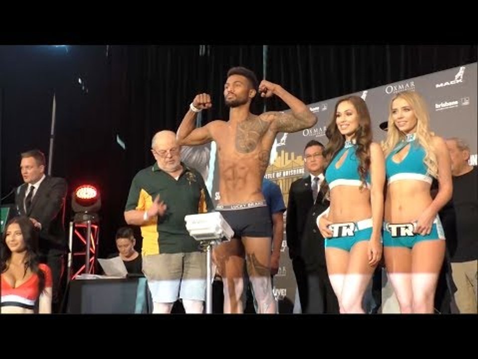 SON OF A LEGEND!! - SHANE MOSLEY JR v DAVID TOUSSAINT - OFFICIAL WEIGH IN & HEAD TO HEAD
