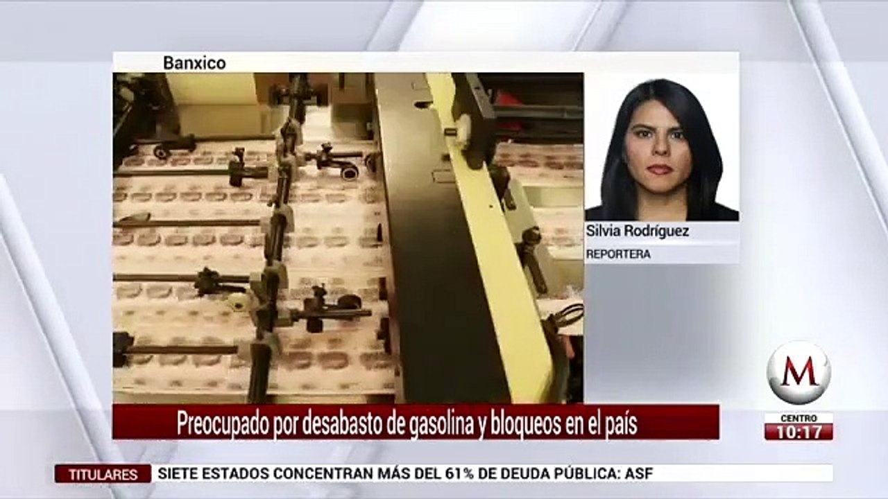 Banxico revela preocupacion por desabasto de gasolina