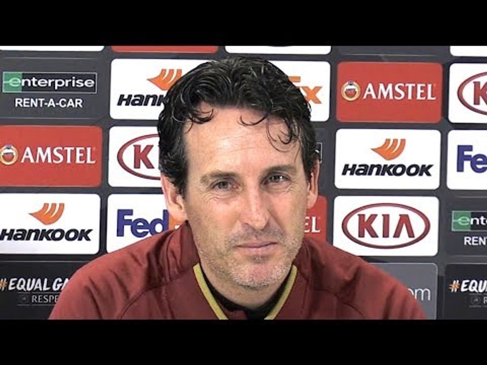 Unai Emery & Laurent Koscielny Embargoed Pre-Match Press Conference - Arsenal v BATE - Europa League