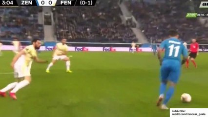 Magomed Ozdoev Goal - Zenit vs Fenerbahçe 1-0 21/02/2019