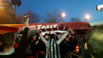 Betis-Rennes: Llegada del Rennes al Benito Villamarín