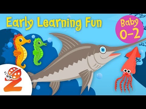 Early Learning Fun #7 Sea Animals | Part 3 | Counting & Colors