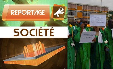 Reportage : Crise à l'université / Des enseignants, en toge, prennent la rue