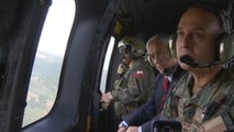 Piñera visita La Araucanía, una de las regiones más afectadas por incendios en Chile