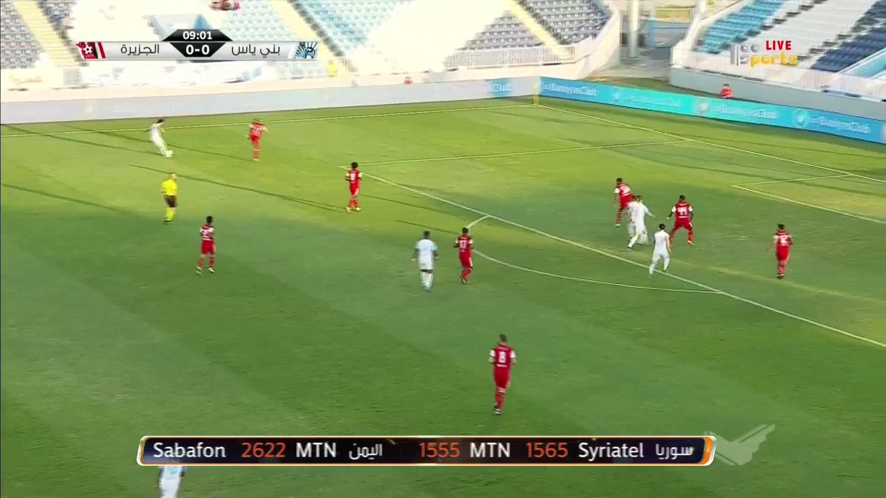 بني ياس ينتصر على الجزيرة 2-1 في دوري الخليج العربي