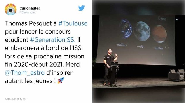 Toulouse. L’astronaute Thomas Pesquet lance un concours étudiant avant de repartir dans l’espace