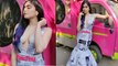 Adah Sharma Stuns In Newspaper Printed Dress | Filmibeat Telugu