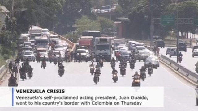 Venezuela's Guaido heads to Colombian border to receive aid