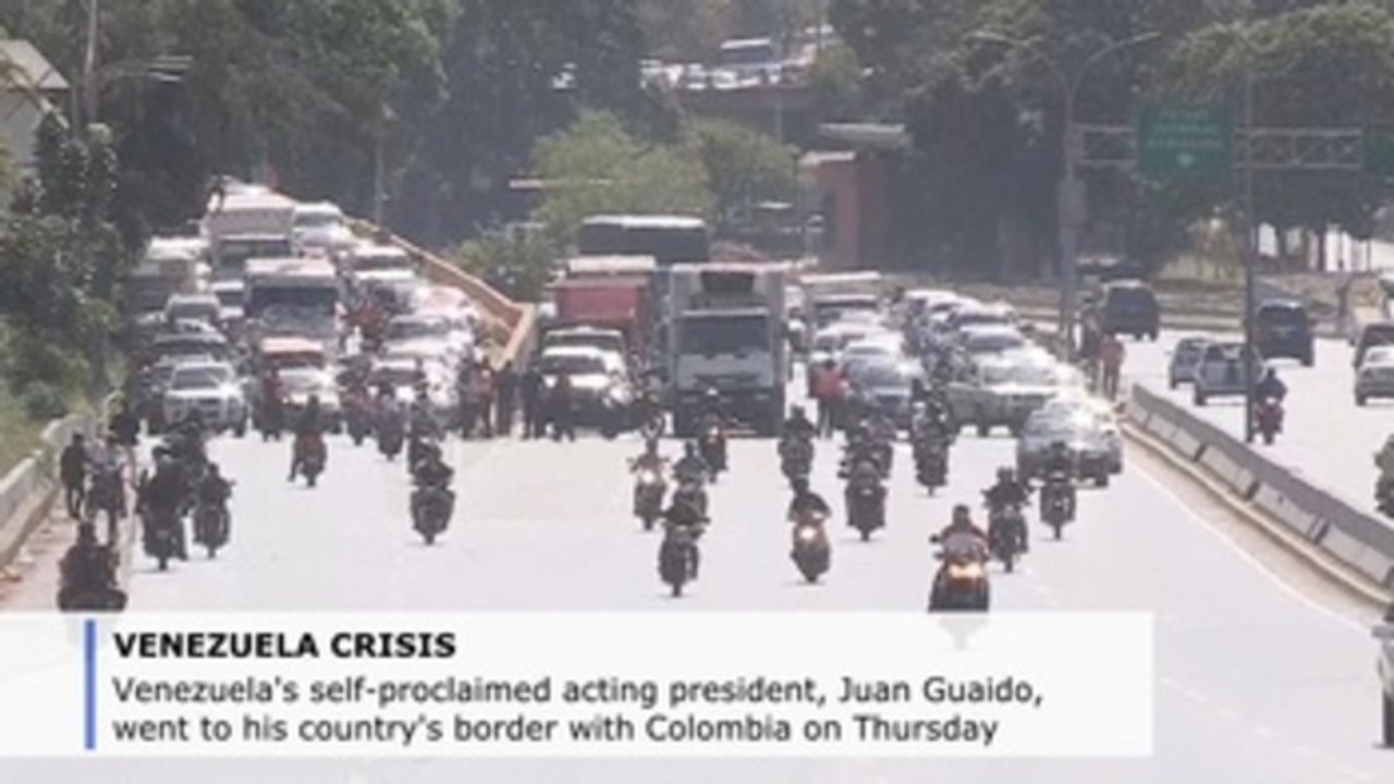 Venezuela's Guaido heads to Colombian border to receive aid