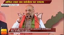 Andhra Pradesh: अमित शाह का कांग्रेस पर हमला,Amit shah attack congress over pulwama terror attack