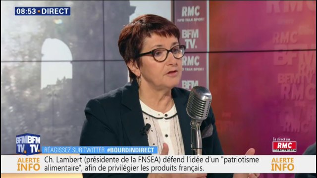 La présidente de la FNSEA, Christiane Lambert, salue l'exemplarité de l'agriculture française