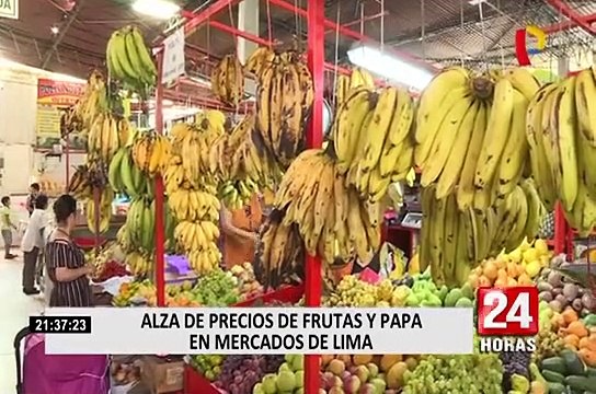 Se elevan precios de alimentos en mercados de Lima