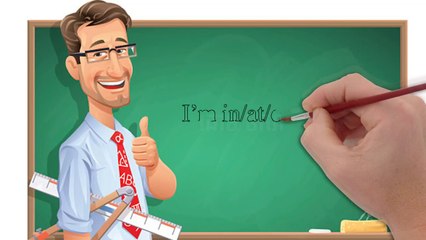 Learn English Everyday  ( i 'm in at on  ) - Learn English Basic