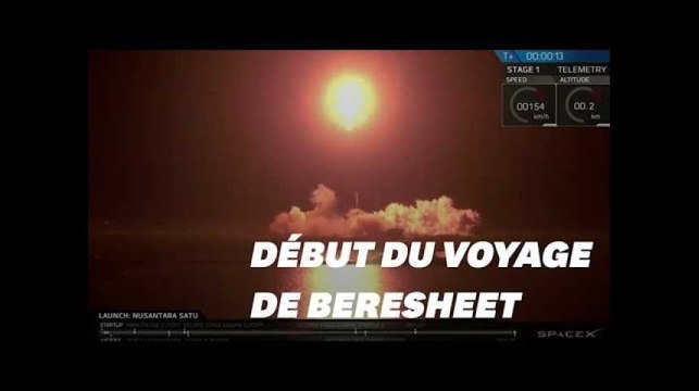 Les images du lancement de Beresheet, la première sonde lunaire israélienne