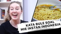 Ekspresi Bule saat Pertama Coba Mie Instan Indonesia
