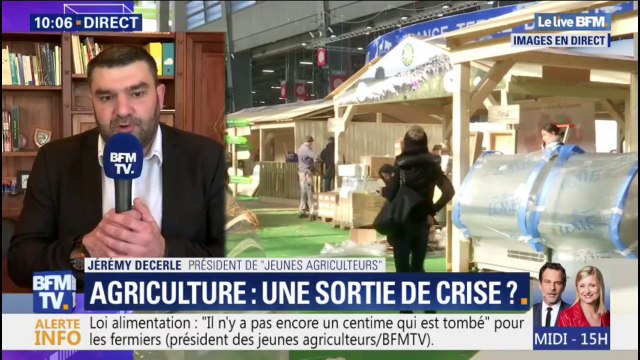 Il n'y a encore pas un centime... Le président des Jeunes Agriculteurs ne perçoit toujours pas les effets de la loi alimentation
