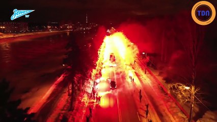 L'incroyable accueil des fans du Zenith Saint-Petersbourg !