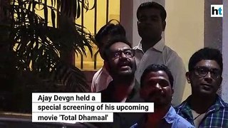 Total Dhamaal: Ajay Devgn holds special screening before movie release