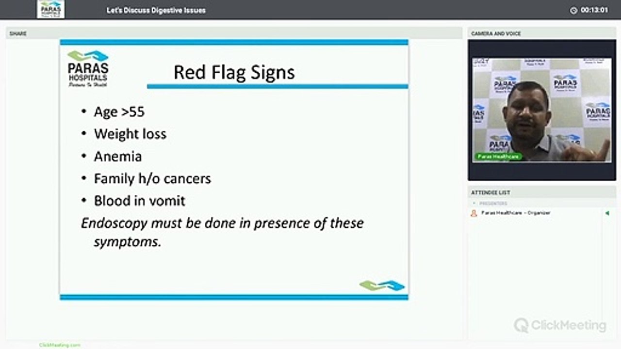 Live Webinar | Digestive Disorders | Dr. Anukalp Prakash, Paras Hospitals Gurgaon.