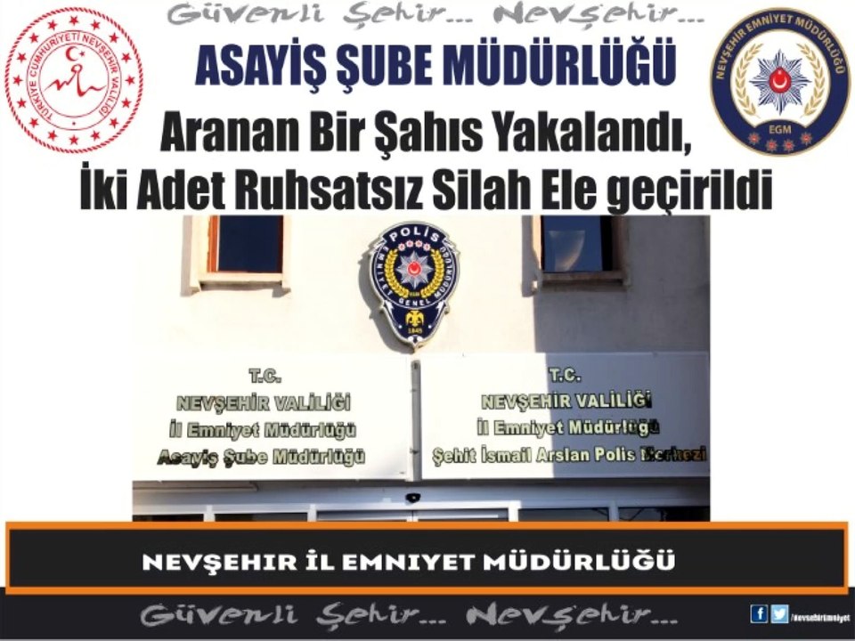 Nevşehir İl Emniyet Müdürlüğümüz Asayiş Şube Müdürlüğü Ekiplerinin Yapmış Olduğu çalışmalarda...