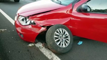 Seguindo para velório em Foz, casal se envolve em colisão de trânsito na BR-277