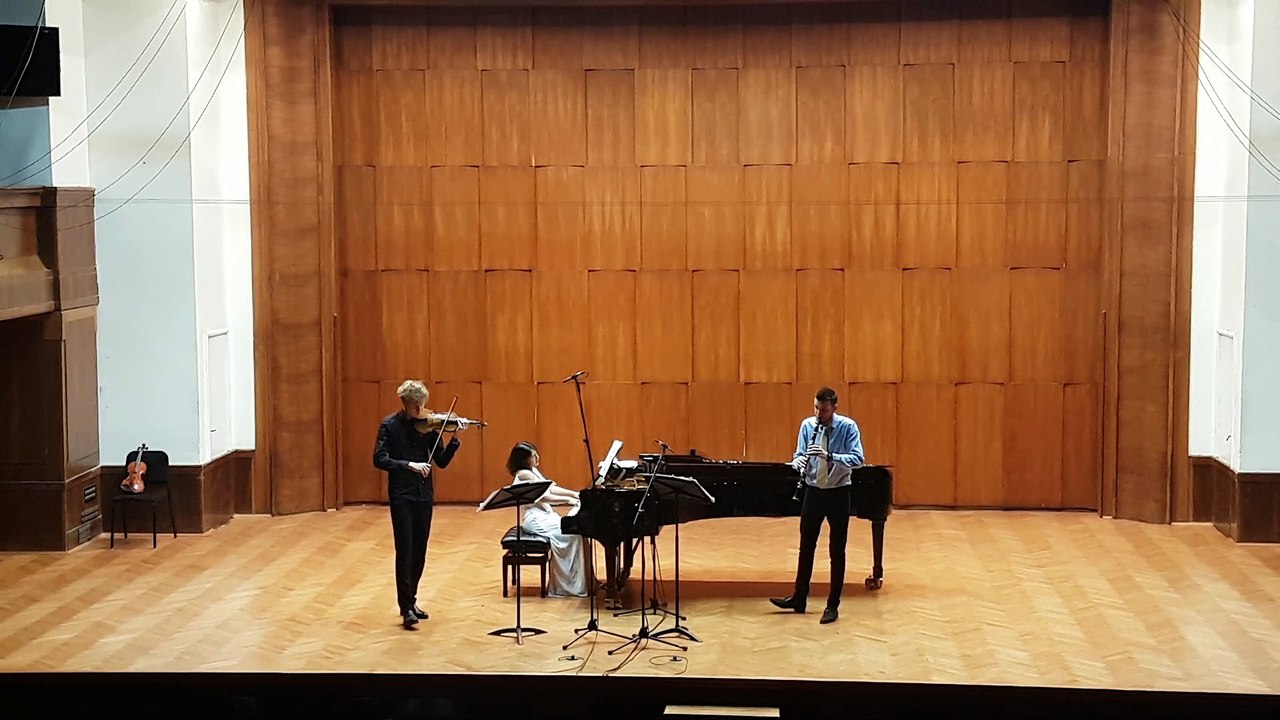 Kamerni trio Kontrasti Sebastijan Kaspar, violina Nikola Đurica, klarinet Jelena Stojković, klavir