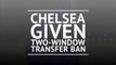 Chelsea banned from signing players until 2020