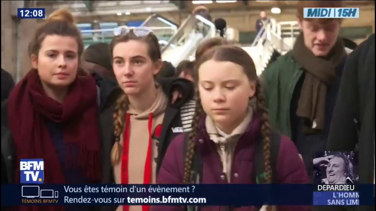 La jeune militante suédoise Greta Thunberg est à Paris pour soutenir la manifestation des étudiants pour le climat