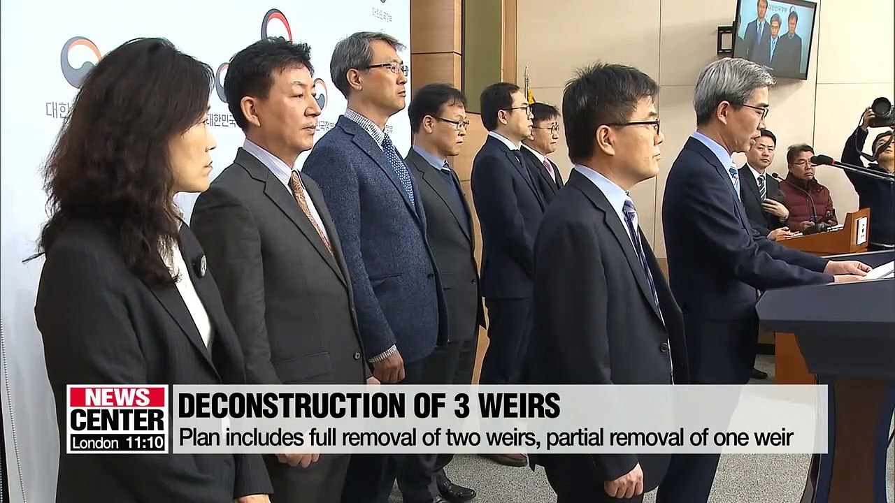 Ministry of Environment proposes deconstruction of 3 weirs built under Four Major Rivers Restoration Project