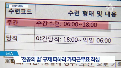 12시간 일해도 9시간만 자동 입력…편법 쓰는 병원