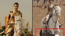 Kangana Ranaut Trolled For Riding Mechanical Horse During Manikarnika | Filmibeat Telugu