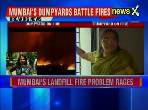 Mumbai: Fire break out in Mulund dumping ground