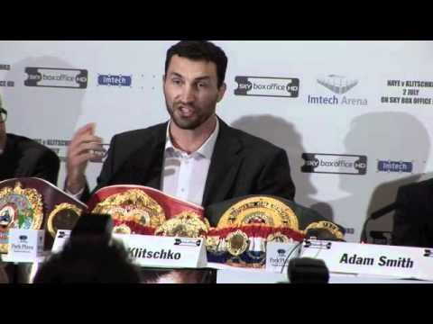 Wladimir Klitschko Interview / Press Conference for iFILM LONDON / Haye v Klitschko