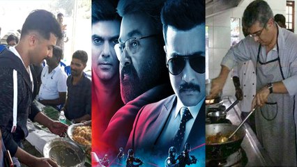 Suriya's Kaappaan:படக்குழுவுக்கு பிரியாணி விருந்து கொடுத்த சூர்யா