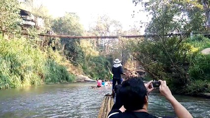 Elephant Flips Raft