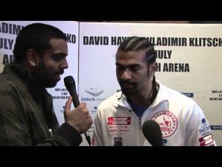 David Haye Interview for iFILM LONDON / Haye v Klitschko.