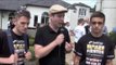 DANNY CASSIUS CONNOR & CHARLIE RICE PRIZEFIGHTER WEIGH IN INTERVIEW