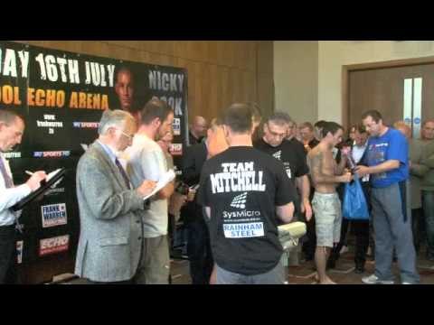 Burns v Cook / Murray v Mitchell / Bellew v McKenzie Weigh-In Footage for iFILM LONDON.