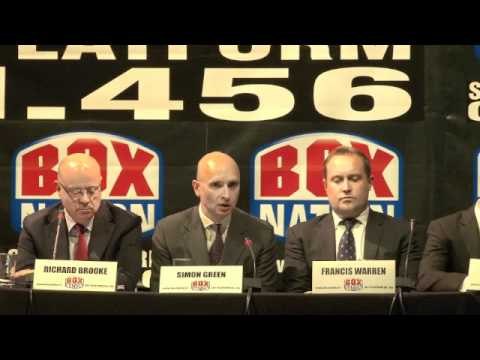 UNCUT! BoxNation Press Conference Part 1 - for iFILM LONDON / FRANK WARREN PROMOTIONS