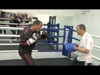EXCLUSIVE! James DeGale MEDIA WORK-OUT FOOTAGE for iFILM LONDON / DeGALE v WILCZEWSKI