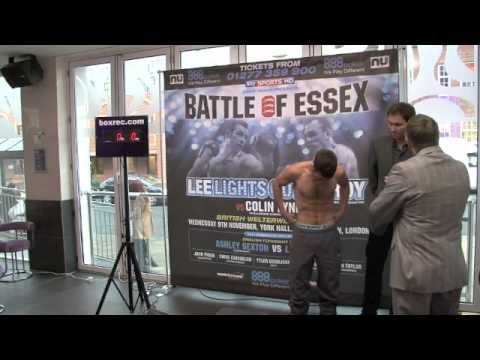 LEE PURDY v COLIN LYNES OFFICIAL WEIGH-IN FOOTAGE / iFILM LONDON