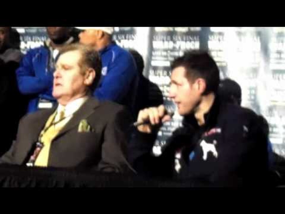 CARL FROCH POST-FIGHT PRESS CONFERENCE / WARD v FROCH / iFILM LONDON