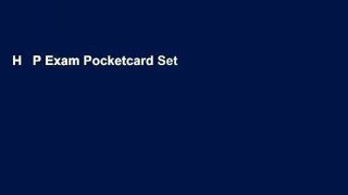 H   P Exam Pocketcard Set