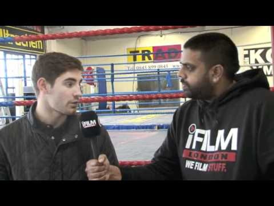 INTERVIEW WITH FRANK BUGLIONI FOR iFILM LONDON @ TRAD TKO GYM.