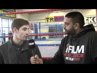 INTERVIEW WITH FRANK BUGLIONI FOR iFILM LONDON @ TRAD TKO GYM.
